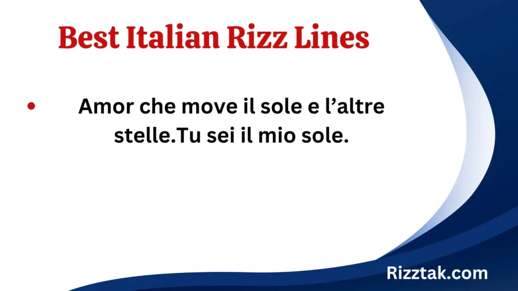 Best Italian Rizz Lines​