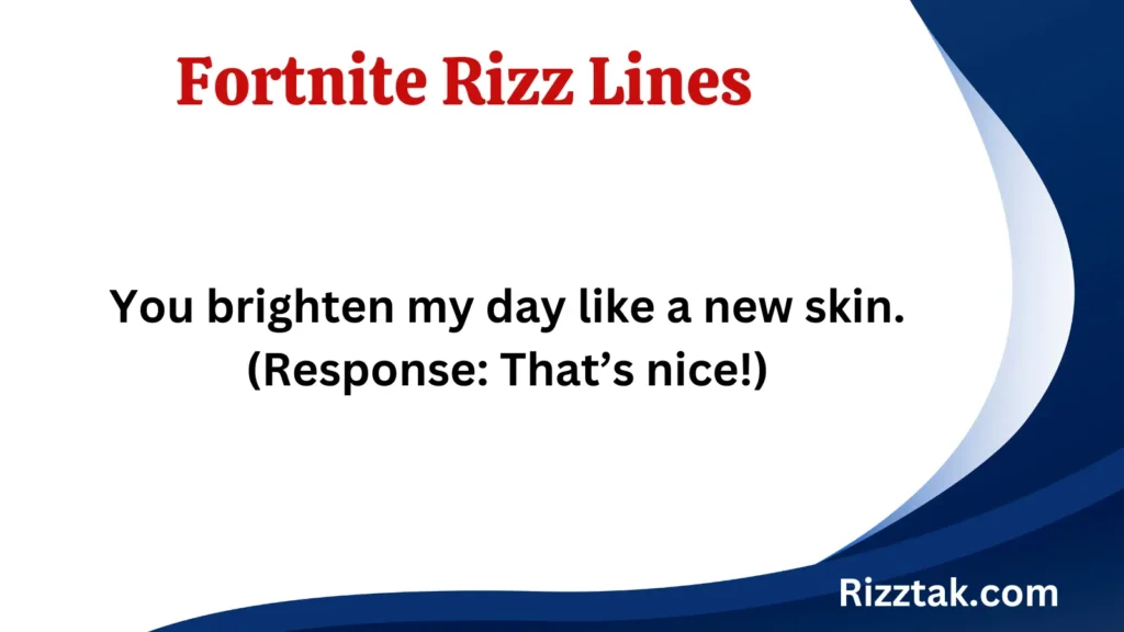 Fortnite Rizz Lines