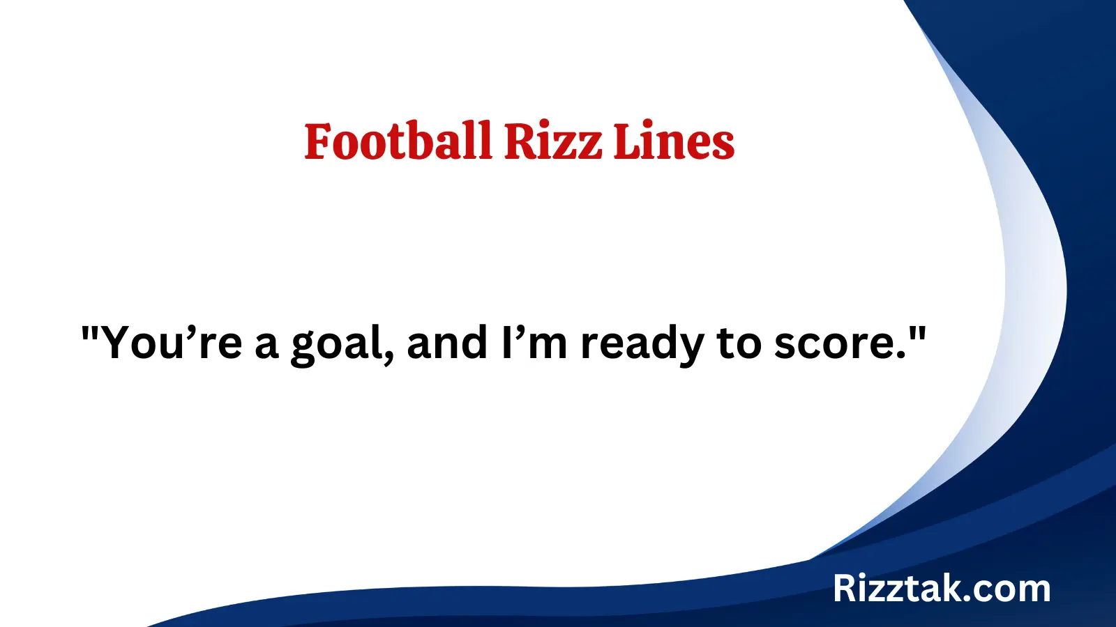 Football Rizz Lines