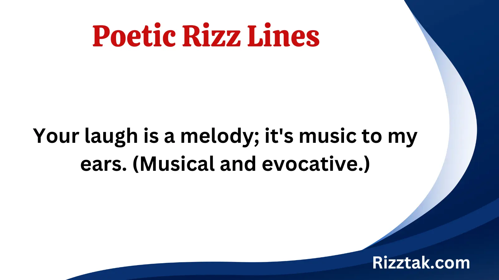 Poetic Rizz Lines