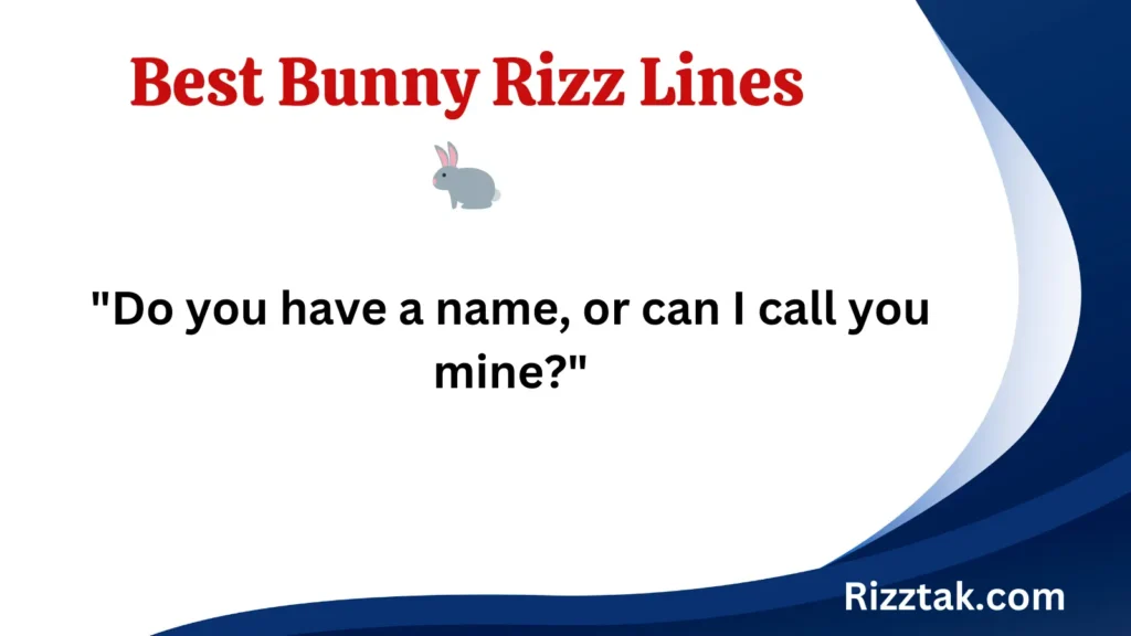 Best Bunny Rizz Lines