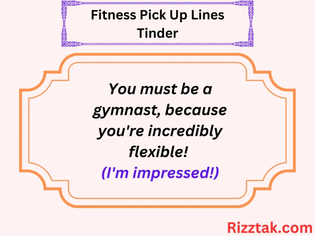 Fitness Pick Up Lines Tinder