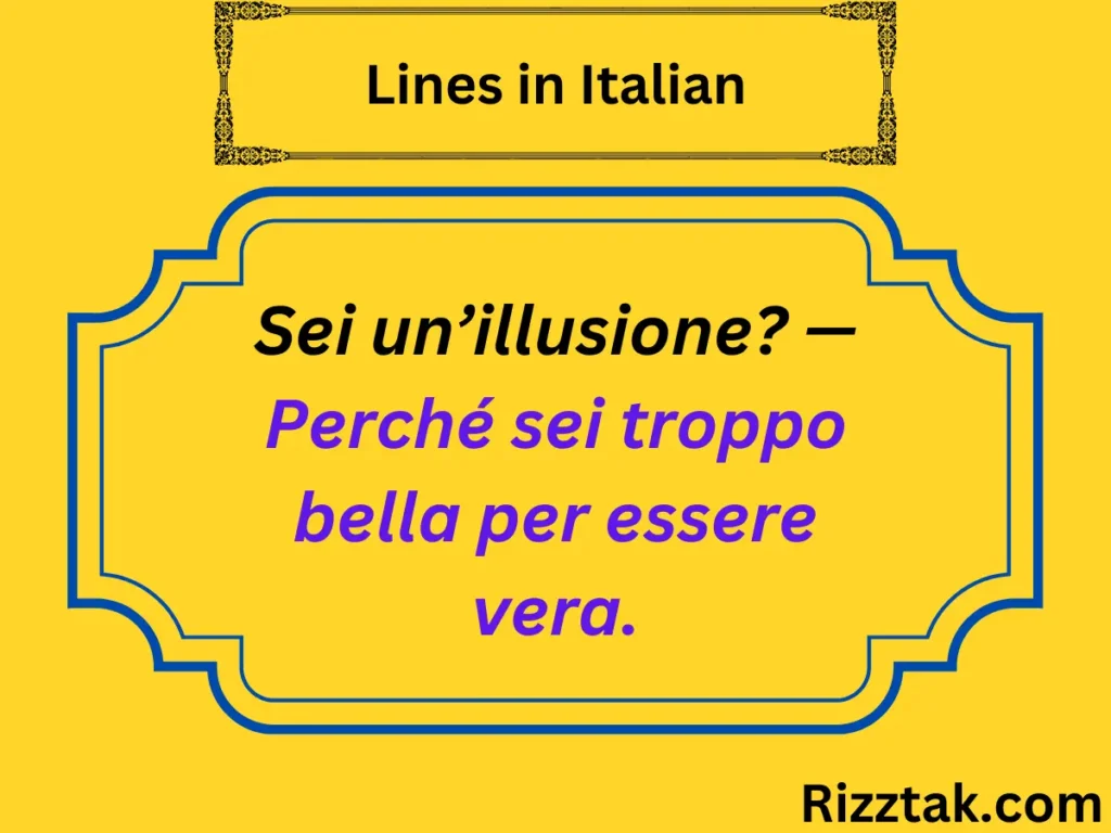 Lines in Italian