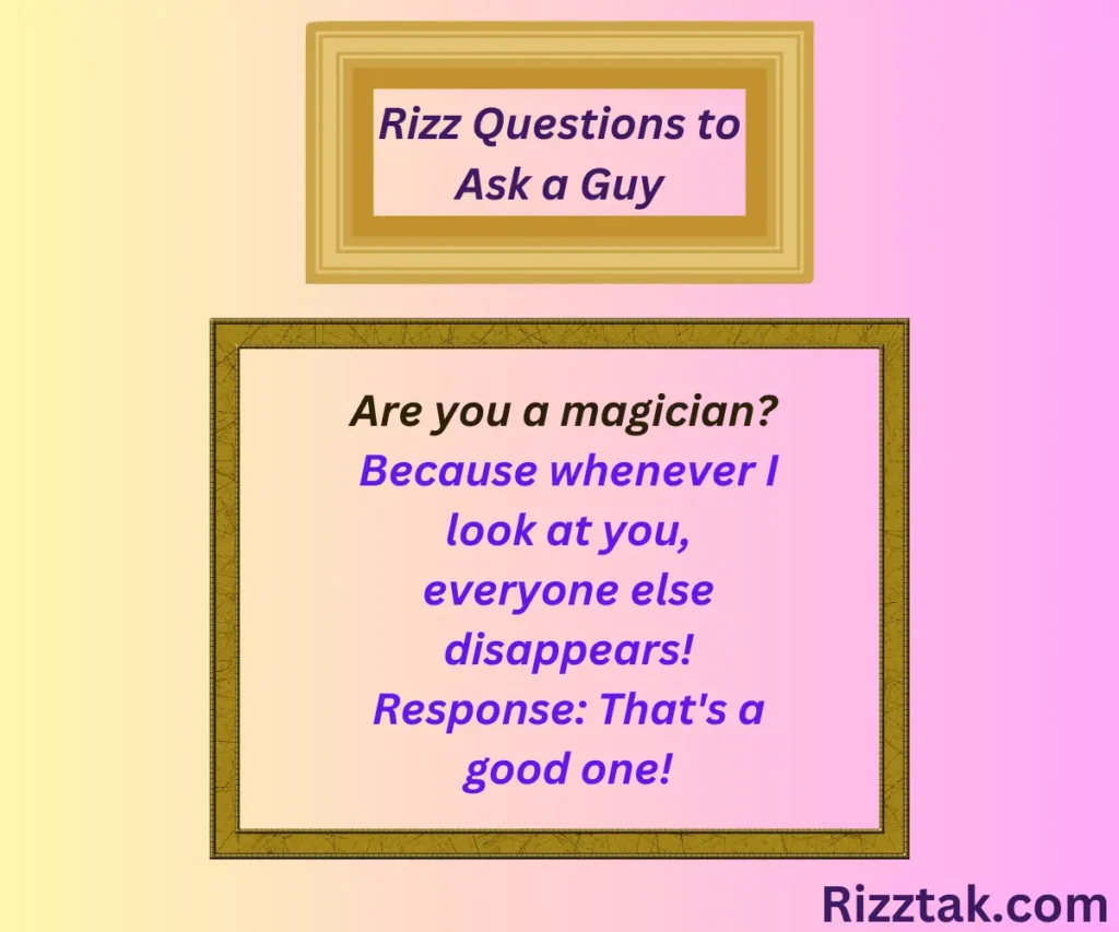 Rizz Questions to Ask a Guy