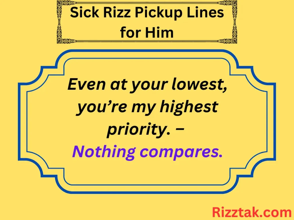 Sick Rizz Pickup Lines for Him