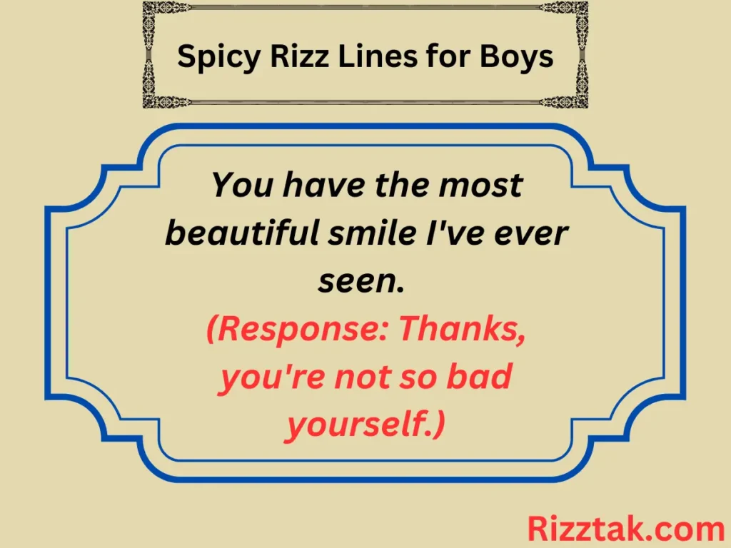 Spicy Rizz Lines for Boys