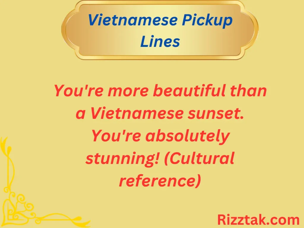 Vietnamese Pickup Lines