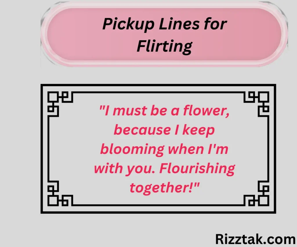 Pickup Lines for Flirting