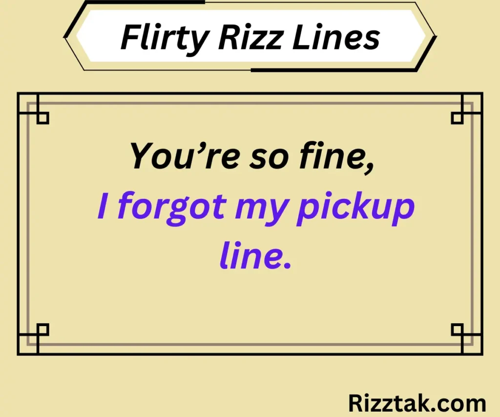 Flirty Rizz Lines