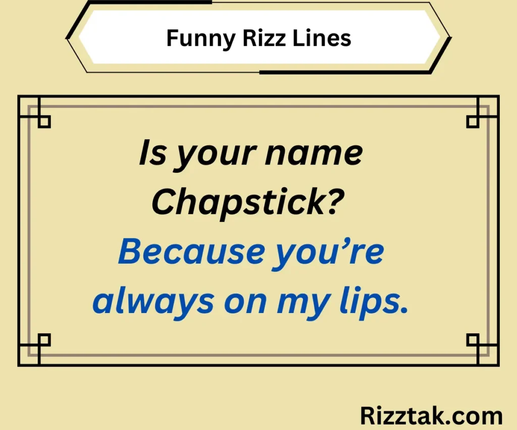 Funny Rizz Lines