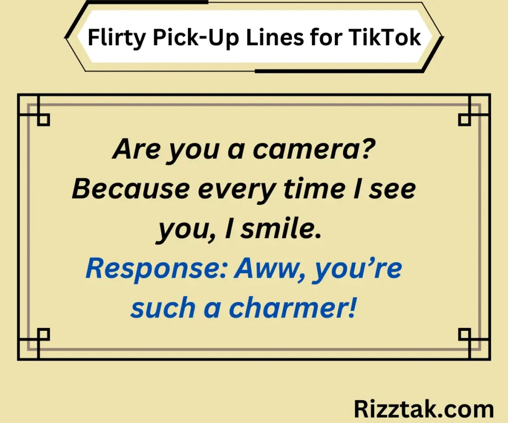 Flirty Pick-Up Lines for TikTok