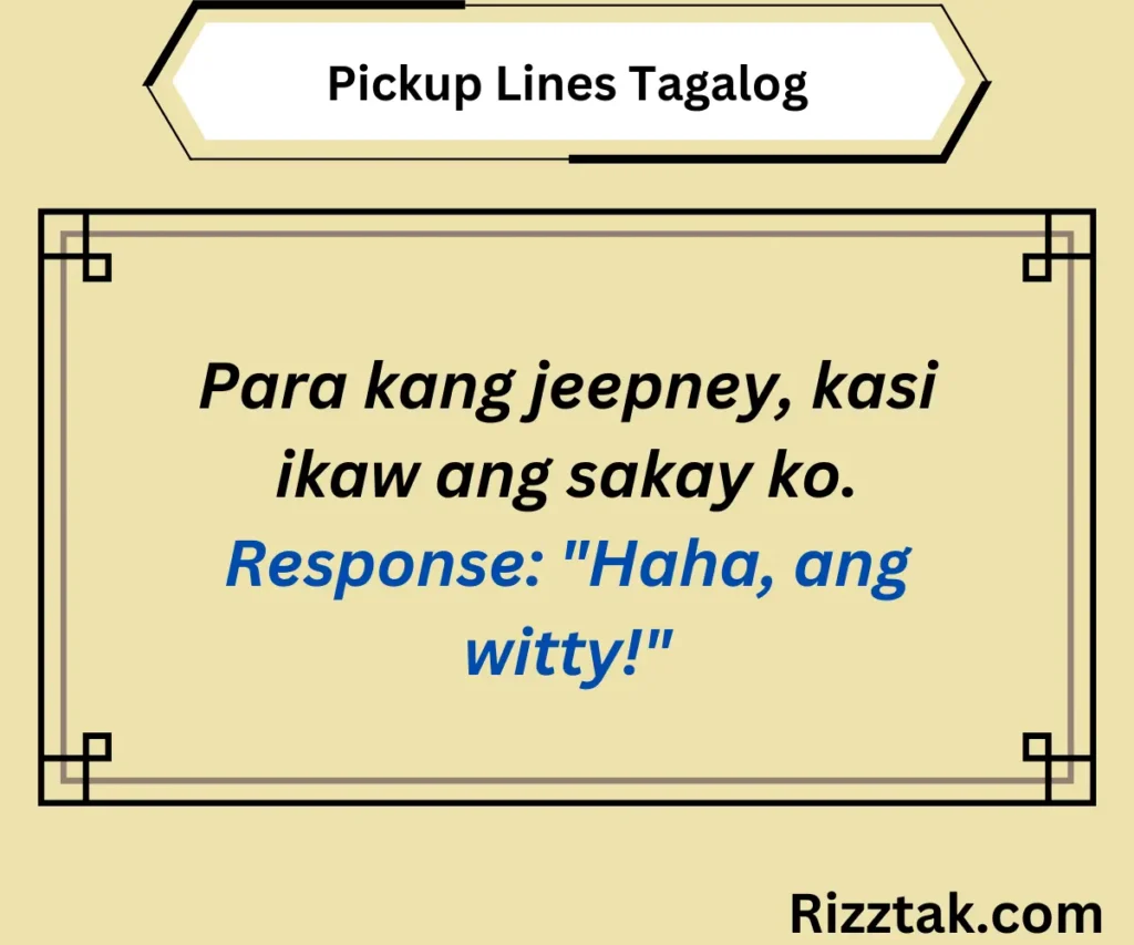 Pickup Lines Tagalog