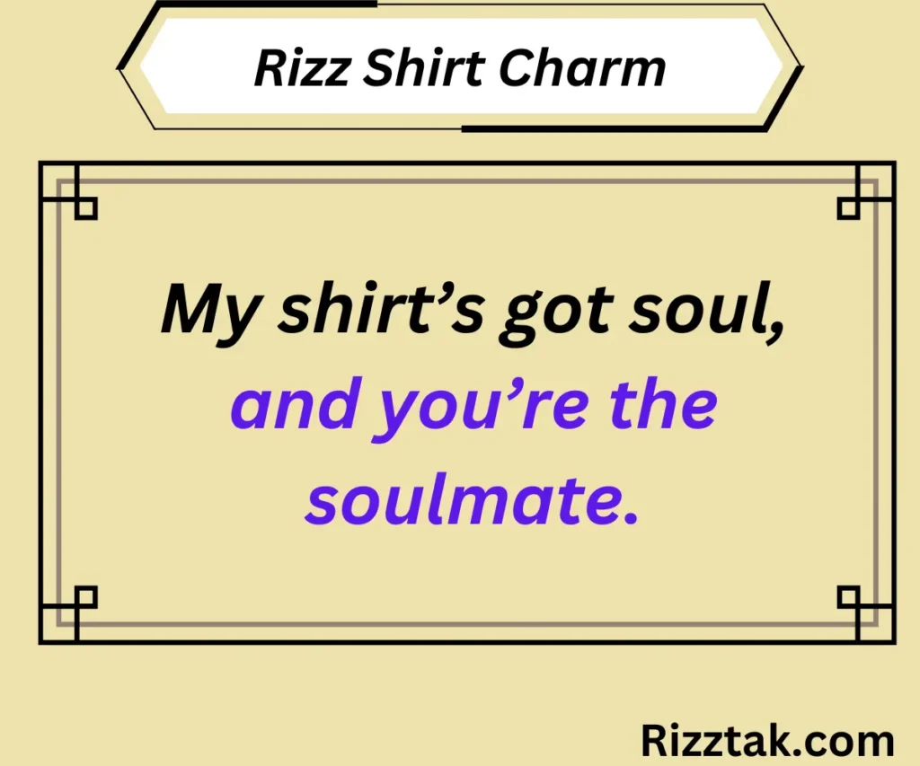 Rizz Shirt Charm