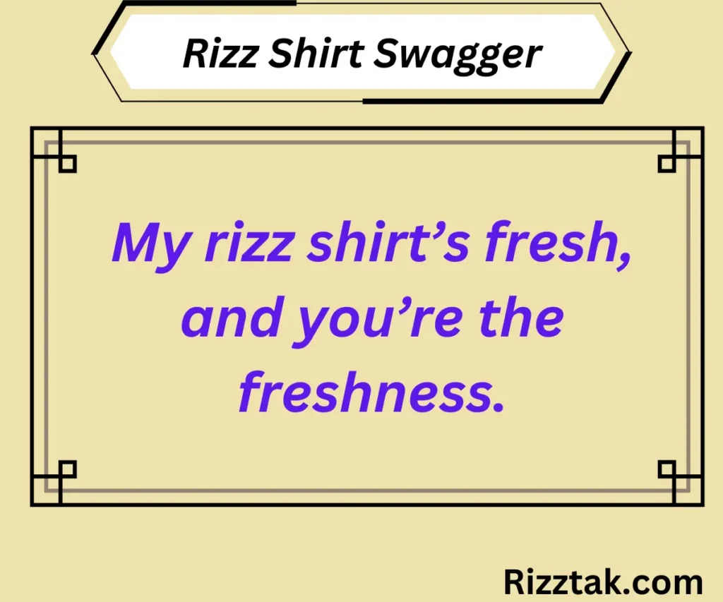 Rizz Shirt Swagger