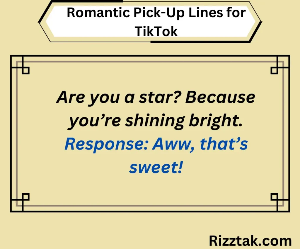 Romantic Pick-Up Lines for TikTok