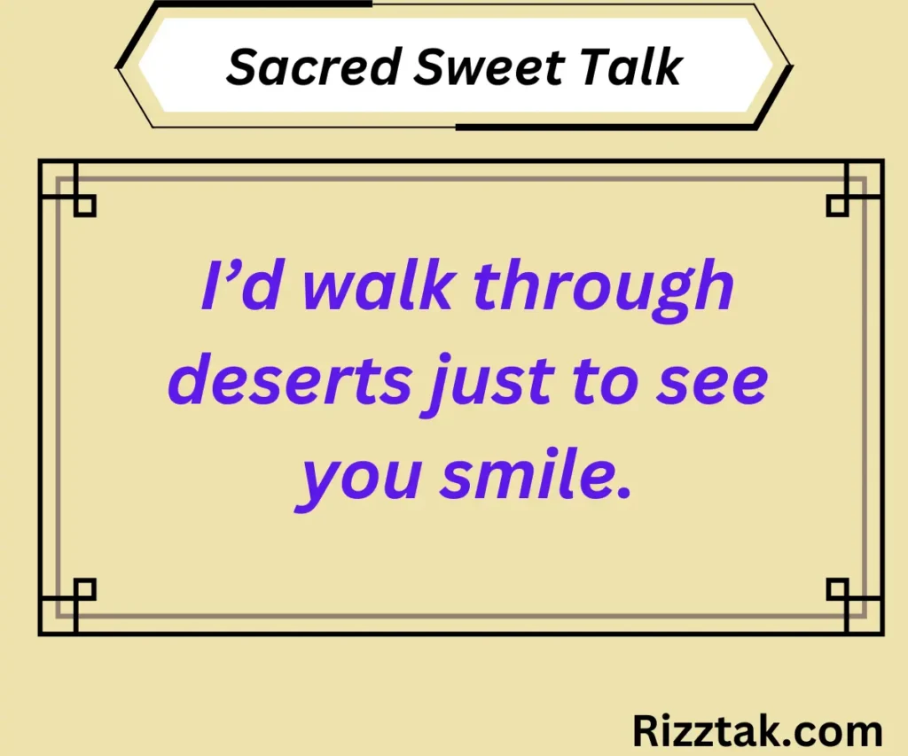 Sacred Sweet Talk