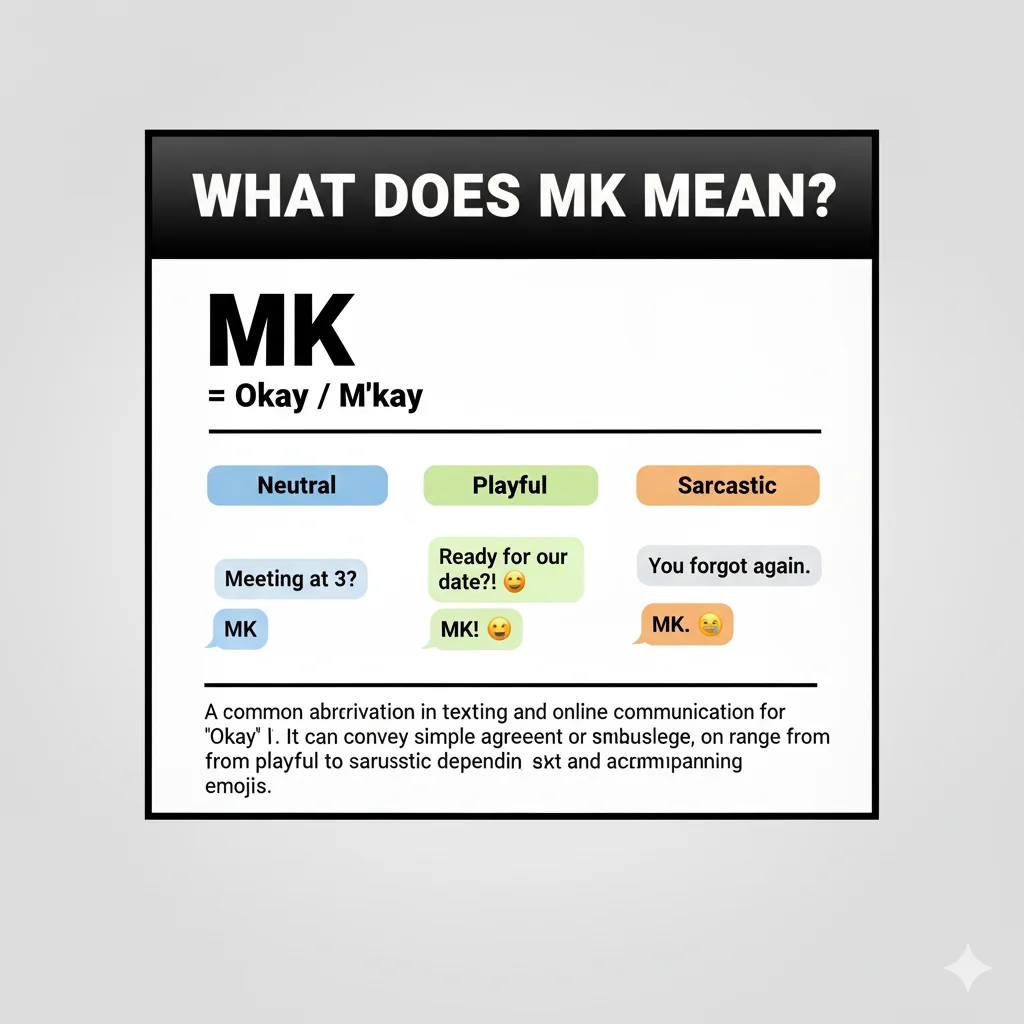 mk mean in text