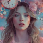 A surrealistic dreamy artwork illustrating surrealism rizz lines with floating abstract elements.